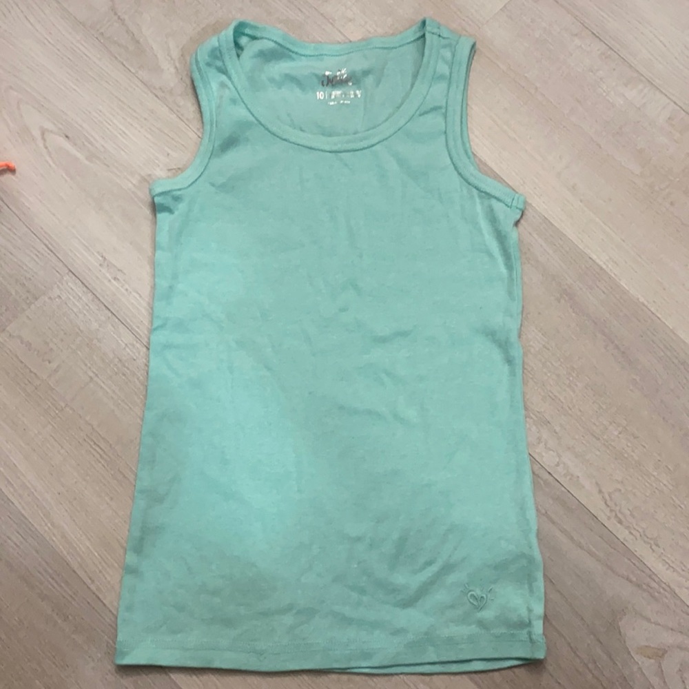 Justice Girls Aqua Racerback Tank Top